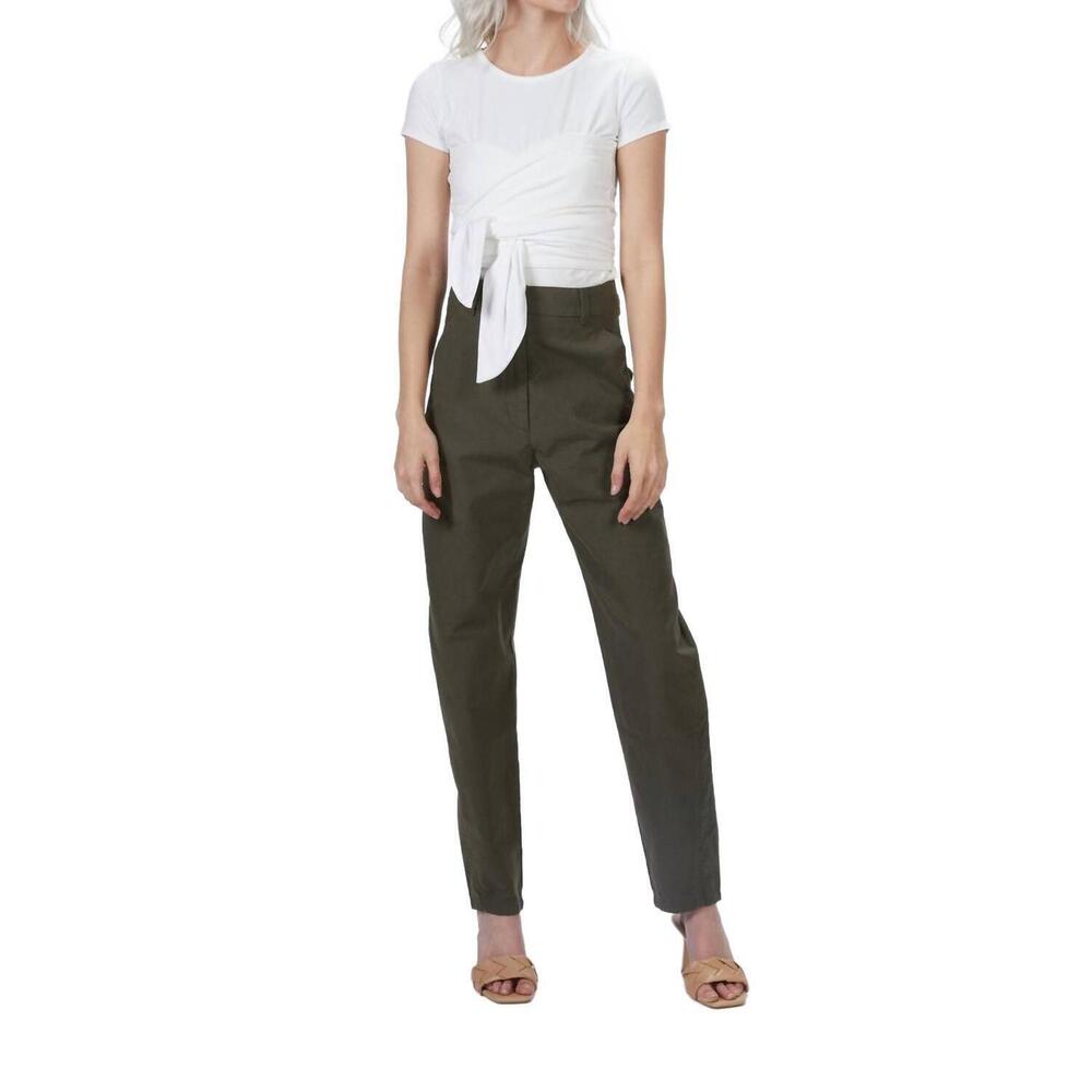 NEW HUMANOID peggy high waist pants in military